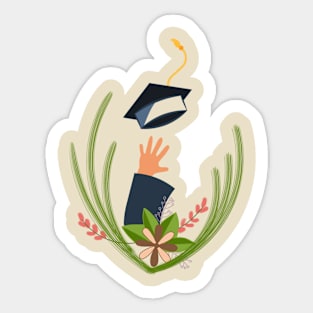 graduation day aesthetic Sticker